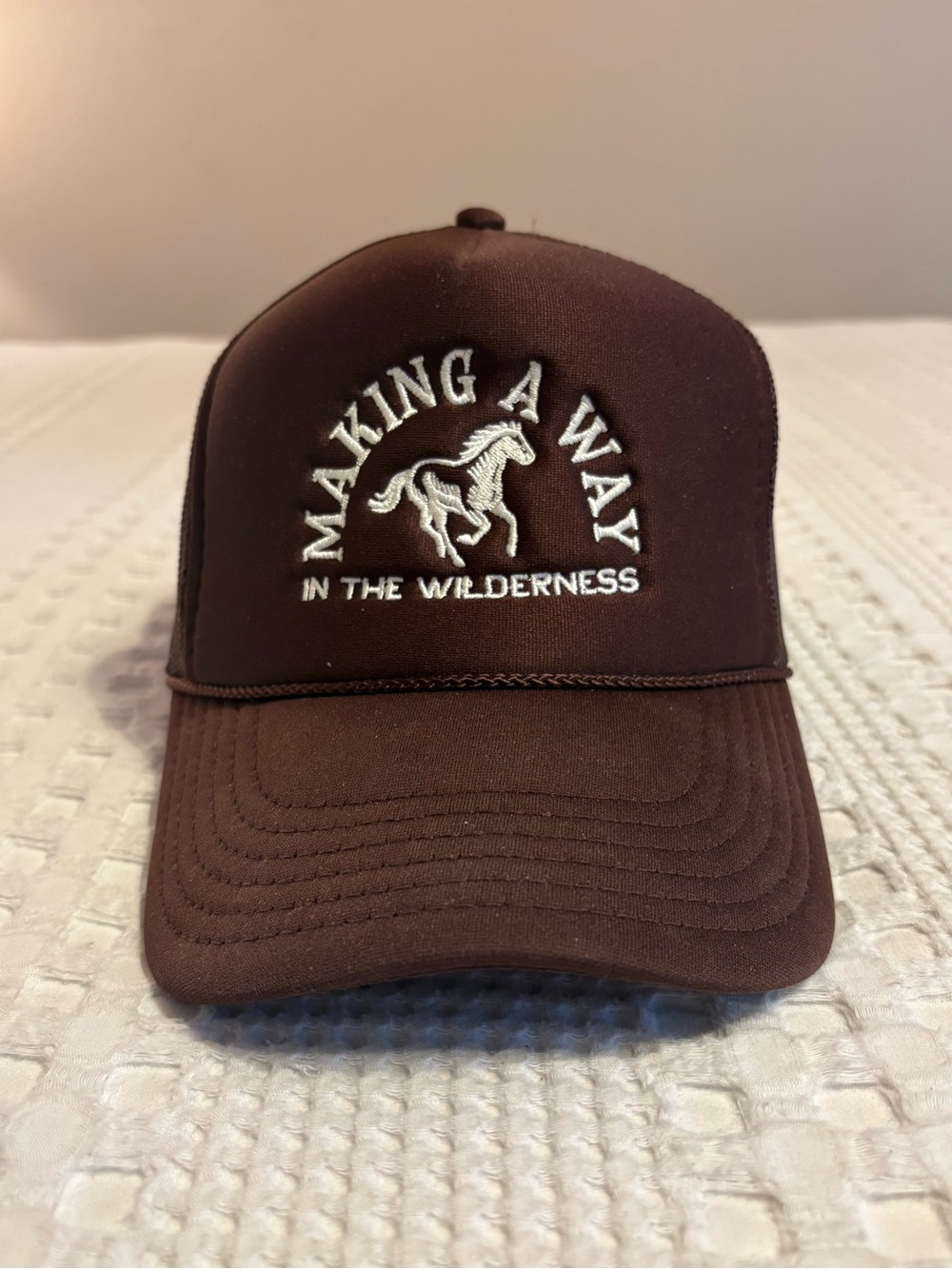 Making A Way Brown Trucker Hat - Eleven22